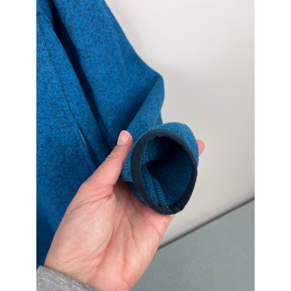 L.L. Bean Sweater Fleece Half Snap Pullover Blue Small 8 - Picture 6 of 8